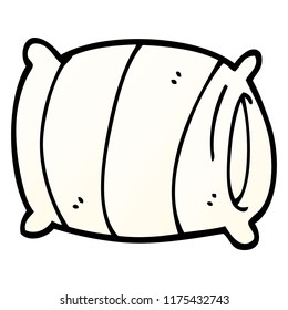 almohada de doodle de dibujos animados