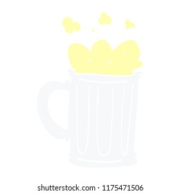cartoon doodle pint of beer