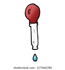 cartoon doodle pipette