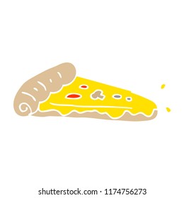 cartoon doodle pizza slice