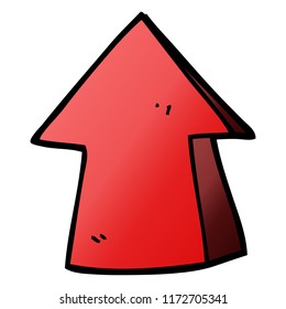 cartoon doodle pointing arrow