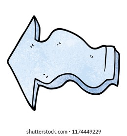 cartoon doodle pointing arrow