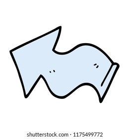 cartoon doodle pointing arrow
