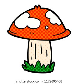 doodle de dibujos animados toadstool venenoso