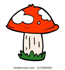doodle de dibujos animados toadstool venenoso