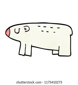 cartoon doodle polar bear