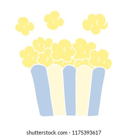doodle de dibujos animados palomitas de maíz