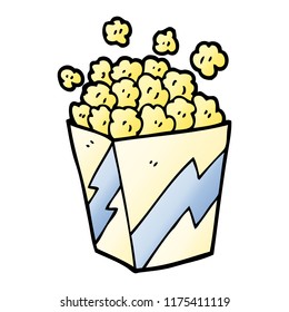 doodle de dibujos animados palomitas de maíz