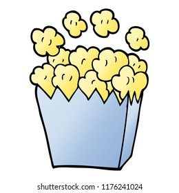 doodle de dibujos animados palomitas de maíz