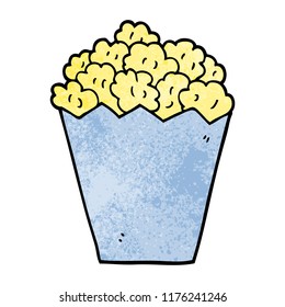 doodle de dibujos animados palomitas de maíz