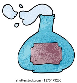 cartoon doodle potion bottle