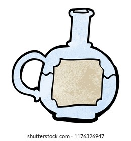 cartoon doodle of potion bottle