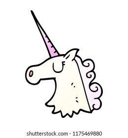 cartoon doodle pretty unicorn