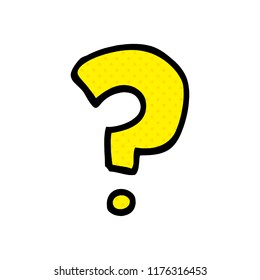 cartoon doodle question mark
