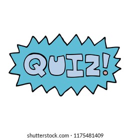 Cartoon Doodle Quiz Symbol Stock Vector (Royalty Free) 1175481409 ...