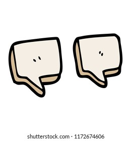 cartoon doodle quotation marks