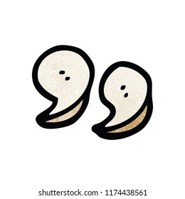 cartoon doodle quotation marks