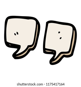 cartoon doodle quotation marks