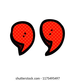 cartoon doodle quotation marks