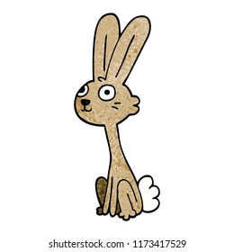 cartoon doodle rabbit