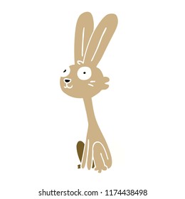 conejo de doodle de dibujos animados
