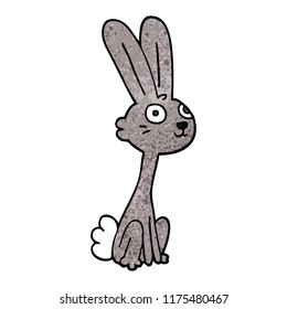 cartoon doodle rabbit