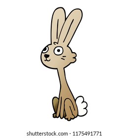 cartoon doodle rabbit