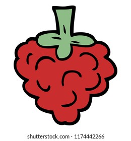 cartoon doodle raspberry