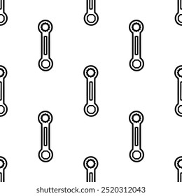 Cartoon doodle ratchet spanner seamless pattern.