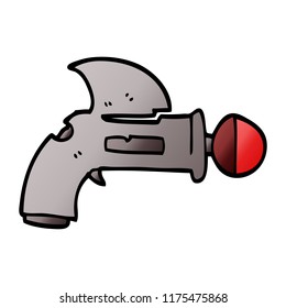 pistola de rayos doodle de dibujos animados