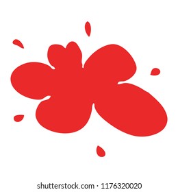Cartoon Doodle Red Splat Paint Stock Vector (Royalty Free) 1175502835 ...