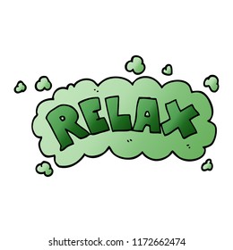 cartoon doodle relax symbol