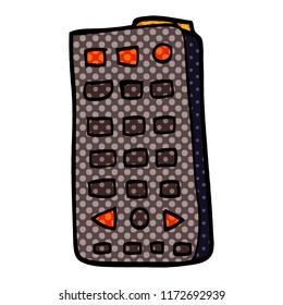 control remoto del doodle de dibujos animados