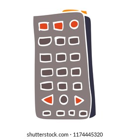 control remoto del doodle de dibujos animados