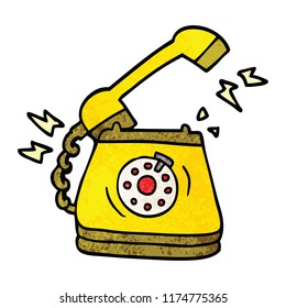 teléfono de llamada de dibujos animados