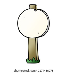 cartoon doodle road sign