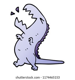 Cartoon Doodle Roaring T Rex Stock Illustration 1180559602