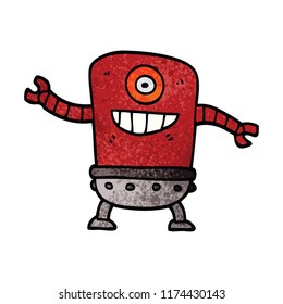 robot garabato de dibujos animados