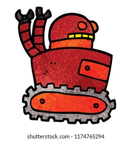 robot garabato de dibujos animados