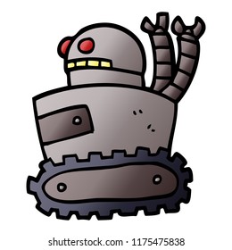 robot garabato de dibujos animados