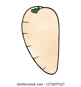raíz de garabato de dibujos animados vegetal