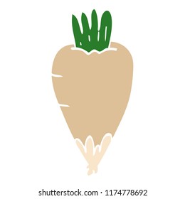raíz de garabato de dibujos animados vegetal