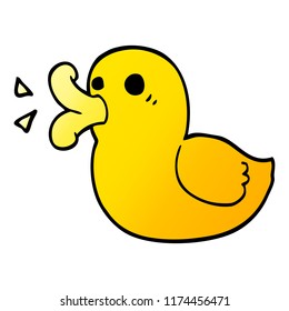 cartoon doodle rubber duck