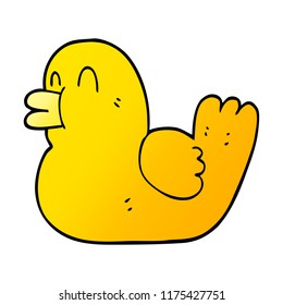 cartoon doodle rubber duck