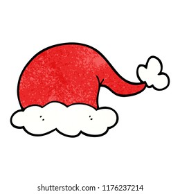 cartoon doodle santa hat