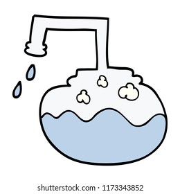 cartoon doodle science experiment