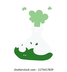 experimento de ciencia del doodle de dibujos animados