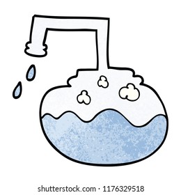 experimento de ciencia del doodle de dibujos animados