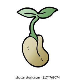 cartoon doodle seedling