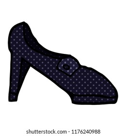 zapato de doodle de dibujos animados